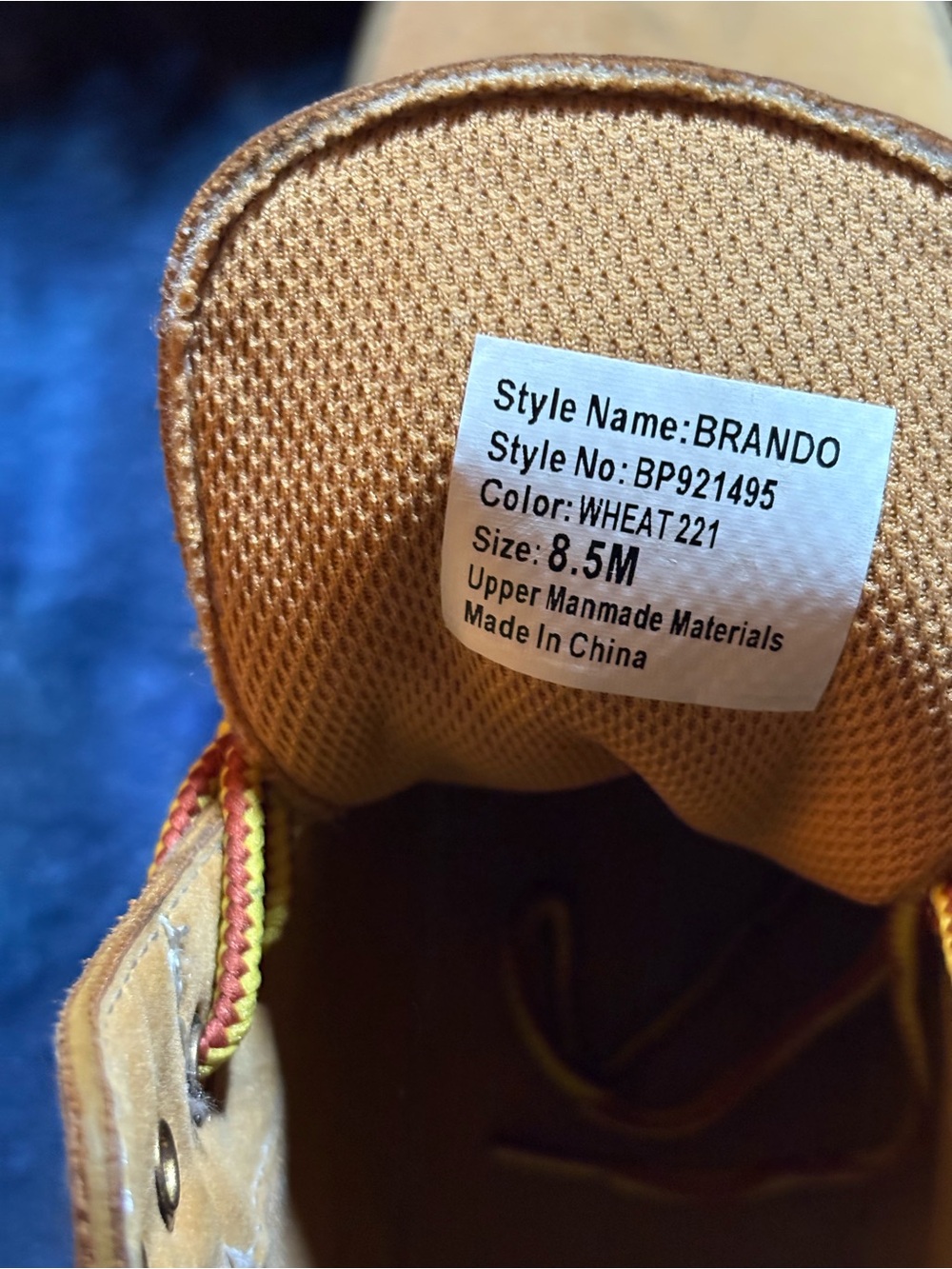 Kids' Wheat Brown High-Top Shoe